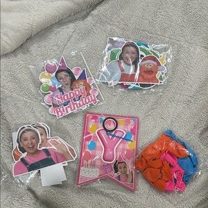 Ms Rachel Colorful Birthday Party Decoration Set